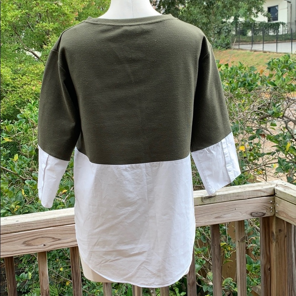 COS Cotton Color Block Top - Picture 4 of 5